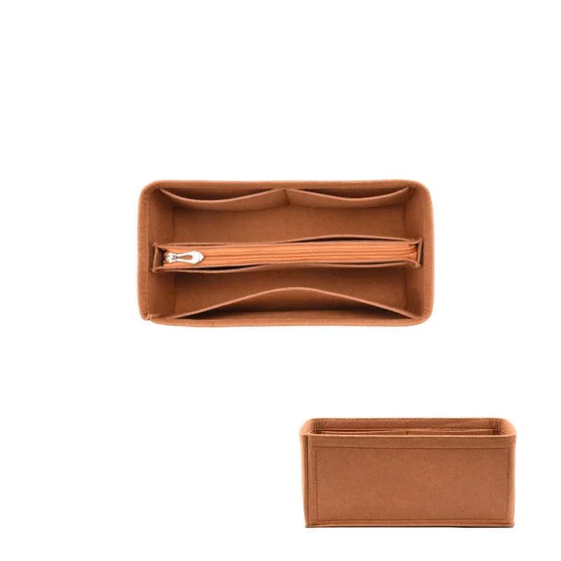 Luxurious Felt Cloth Handbag Organizer for Women - Travel-Ready Portable Cosmetic Insert Bag