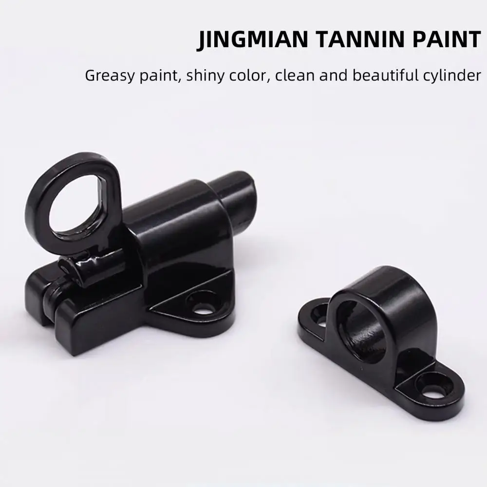 Description Picture 5 of itemAluminum Alloy Window Gate Security Pull Ring Spring Bounce Door Bolt Automatic Lock Black Grey Window Black/Gray/white