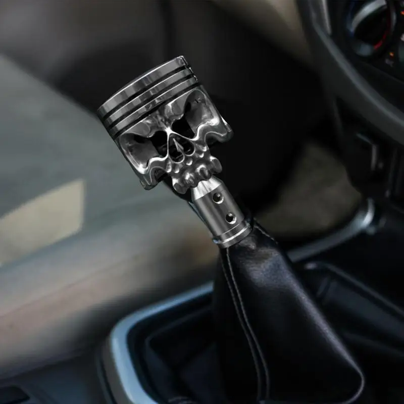 Fictory Manopola del cambio del cranio, Manopola del cambio per auto a testa di teschio, Leva