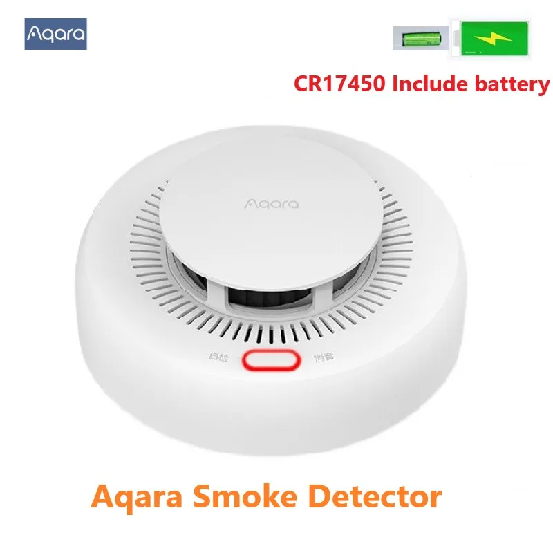 Smoke Detector Sensor AQARA Smart Zigbee 3.0 Fire Alarm Monitor Sound Alert Home Security APP Work with Xiaomi Home Homekit APP