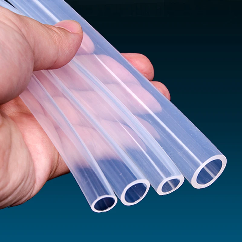 1M/Lot Inner Diameter 2~60mm Food Grade Transparent Silicone Hose Heat Resistant Drinking Water Pipe