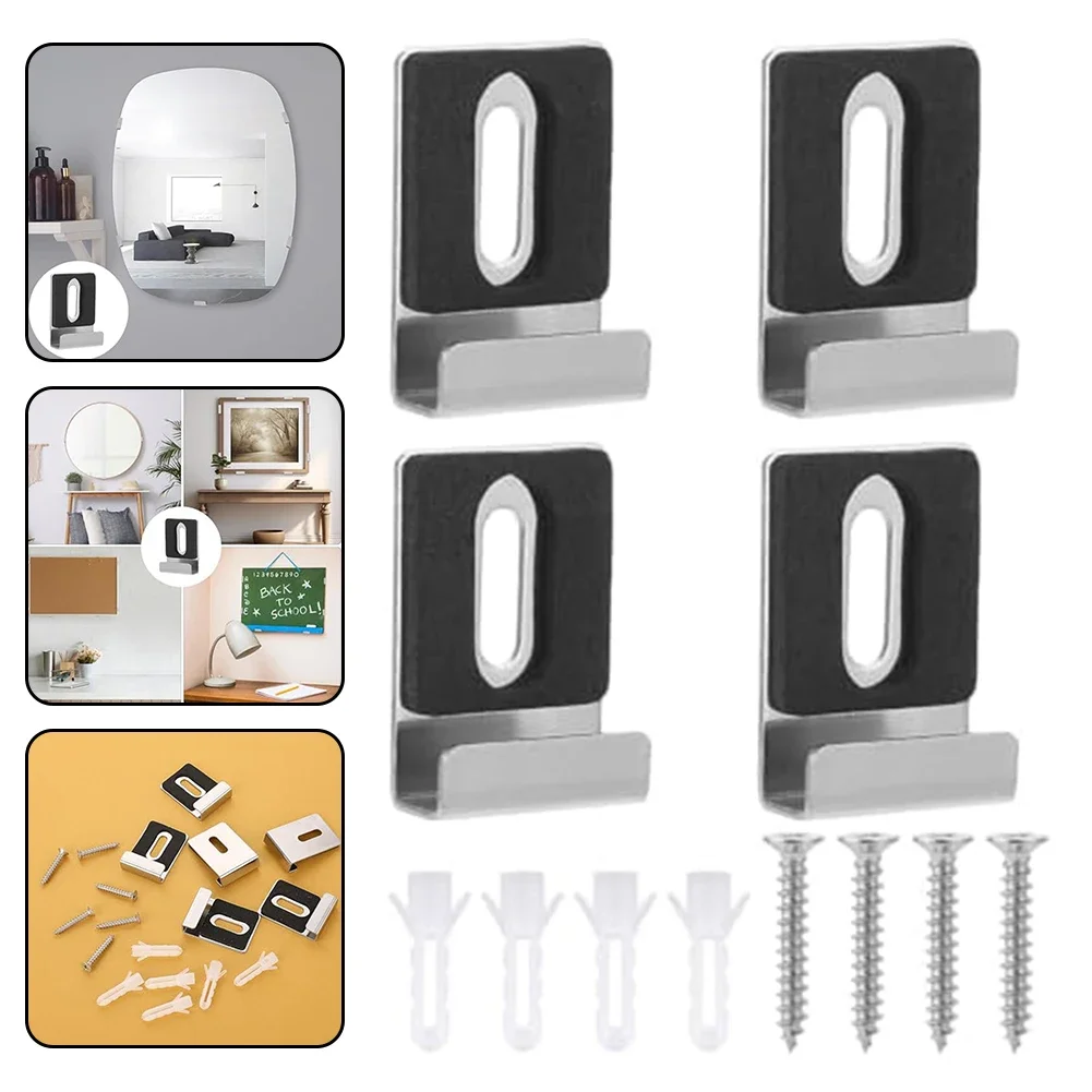 Mirror Hanging Kit Mirror Bracket Clips For Cabinets