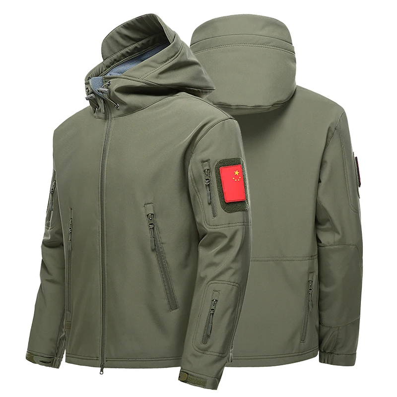 

Winter Jackets For Men Windbreakers Casual Zipper Coats Army Tactical Military Jackets Male Parkas softshell warm Bomber Jackets