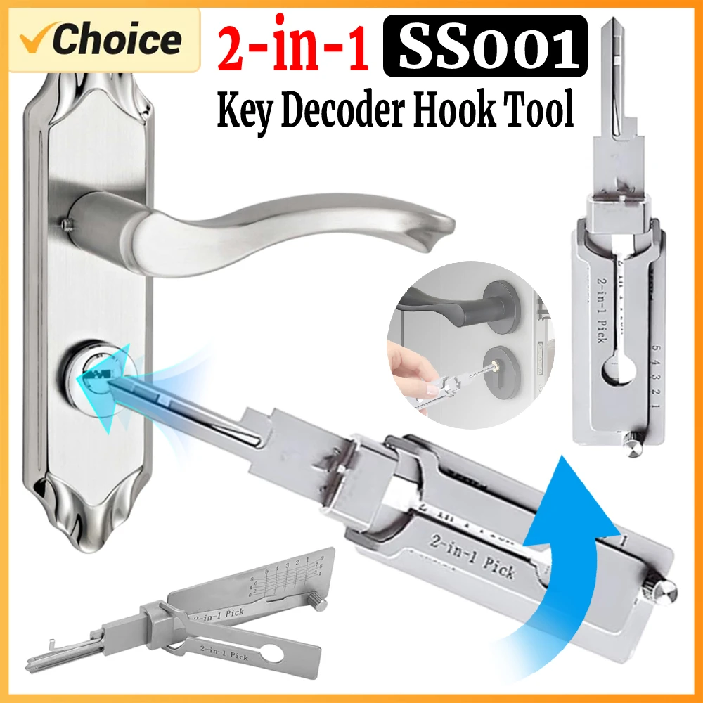 Kit De Décodage De Clés SS001 – Crochets O‑ring, Outils à Main En Acier Inoxydable