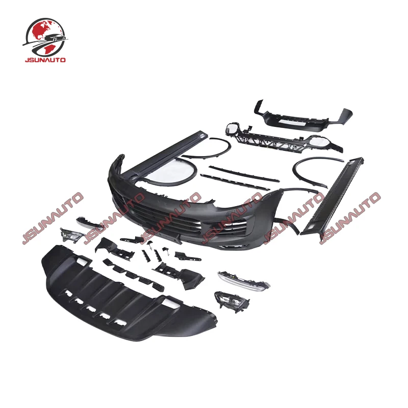 Per Porsche 958 Non Verniciato Auto Paraurti Anteriore Minigonne Laterali Ruota Laterale Sopracciglia Gts Stile Paraurti Posteriore Per Cayenne 958 15