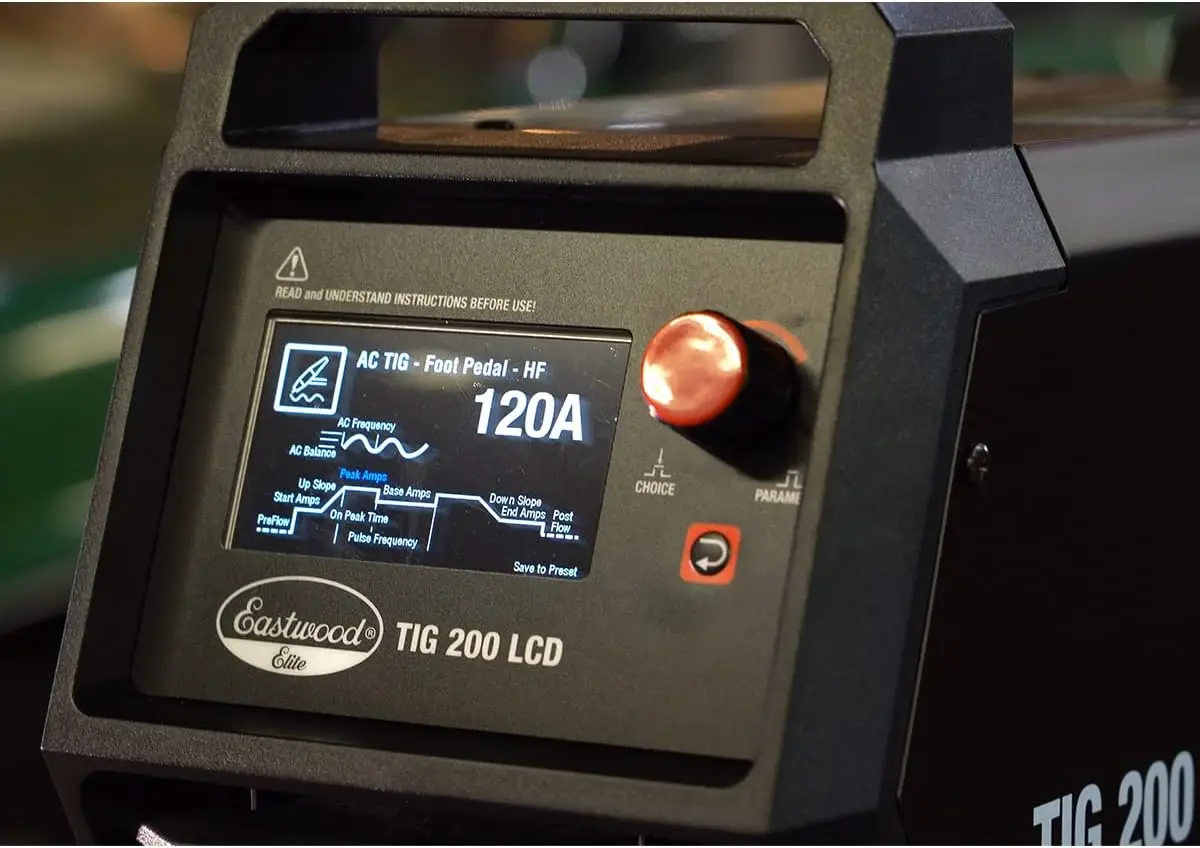 200 Amp LCD Digital Tig Welder AC/DC Pro Welding Machine Pulse Capability Color LCD Screen Latest Welder Inverter Technology