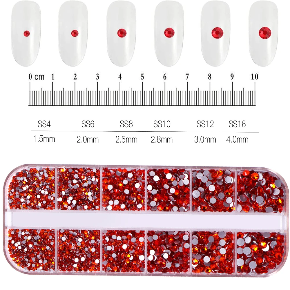 Sparkling Crystal Nail Art Rhinestones Kit with Tools