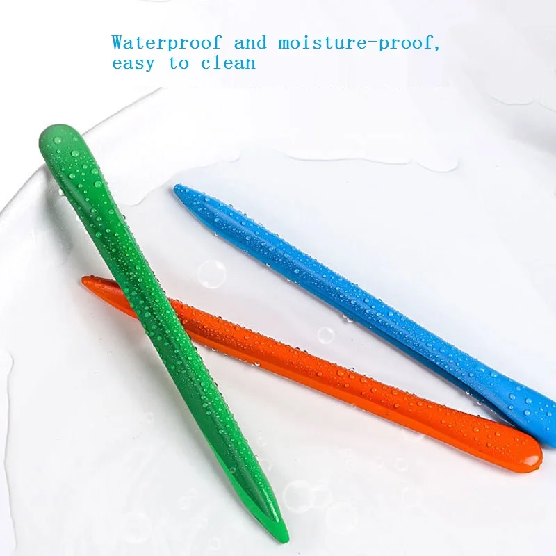 Non Dirty Hands Washable Colores Pen Plumones Oil Painting Stick for Children's Painting Graffiti Triangular Pole Plastic Crayon