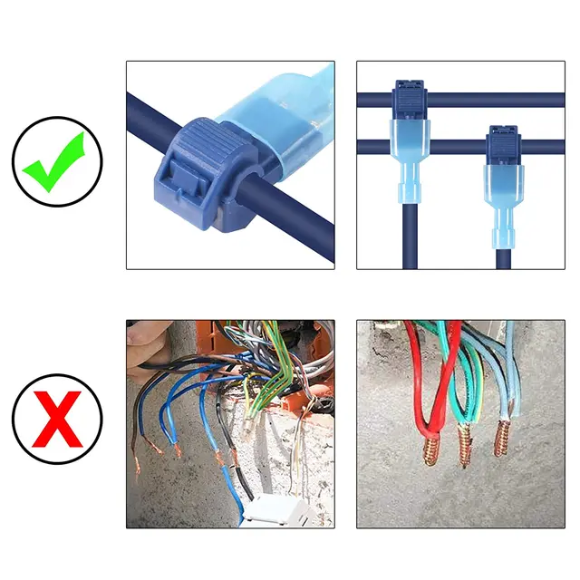 Connettori T-Tap Isolati 60 Pezzi - Per Cablaggi Elettrici Auto, 22-18 AWG, Colore Rosso - Foto 6