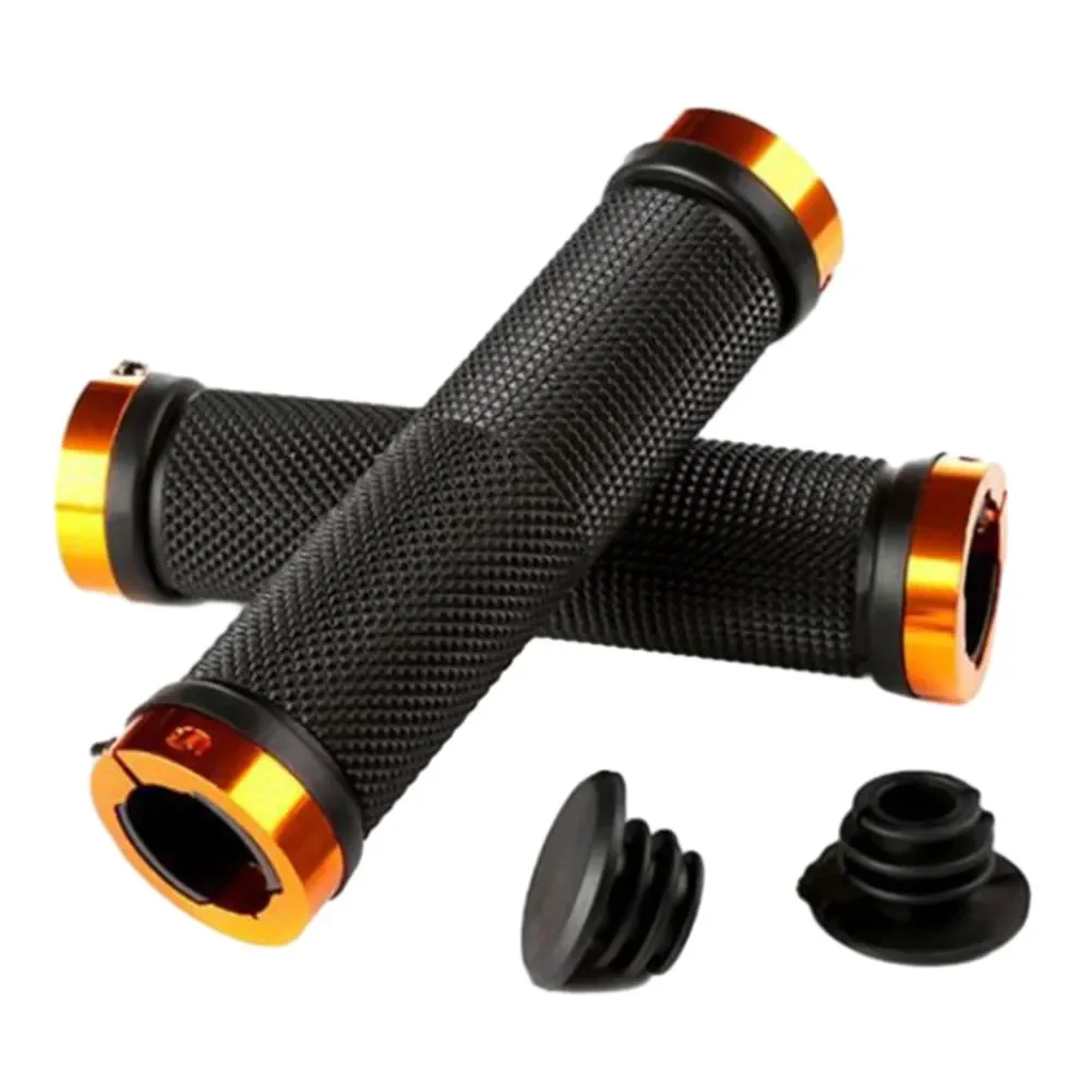 Lockout Grips Bicycle Grip Black/red/yellow Non-slip Handle Set Plastic 1 Pair 13*3.3*6.6cm bicycle handlebar grips bike handlebar grips bike handle grips
