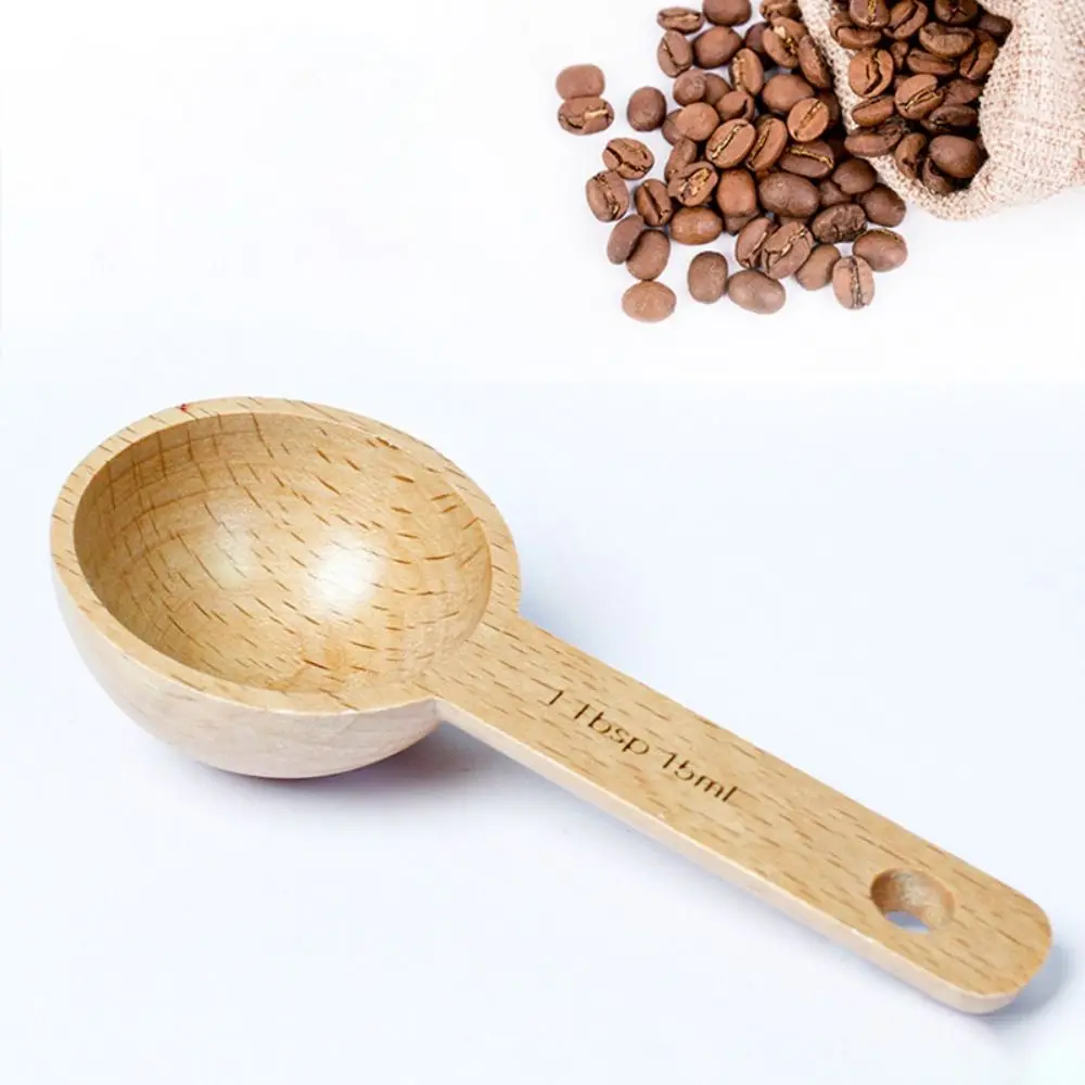 Portable Tablespoon Measuring Spoon 7.5/10/15/30/45ml Walnut Beech Wooden Spoon Tea Hangable Coffee Bean Kitchen kitchen measuring spoons measuring spoon set measuring cup and spoon set