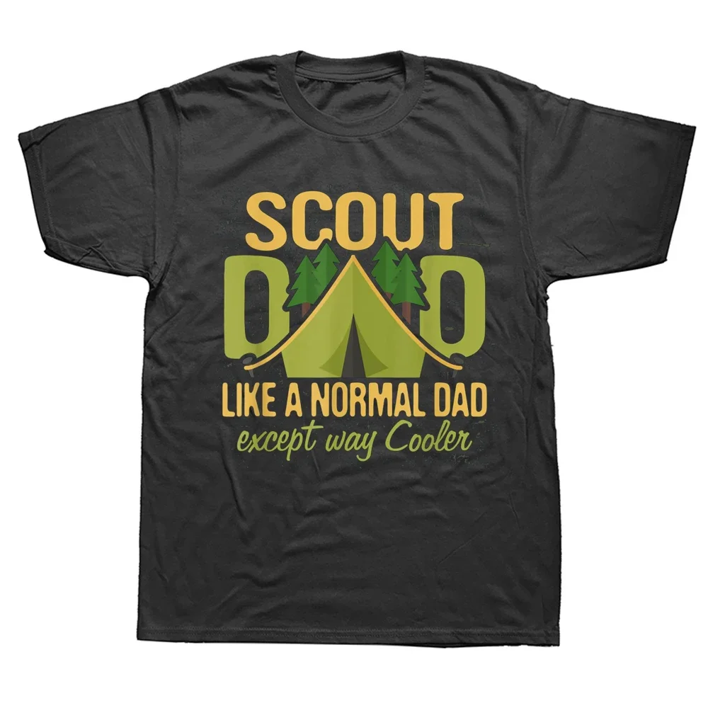 Scout Dad Cub Leader Boy Camping Scouting T-Shirts Grafik Baumwolle Streetwear Kurzarm Geburtstagsgeschenke Sommer Stil T-Shirt