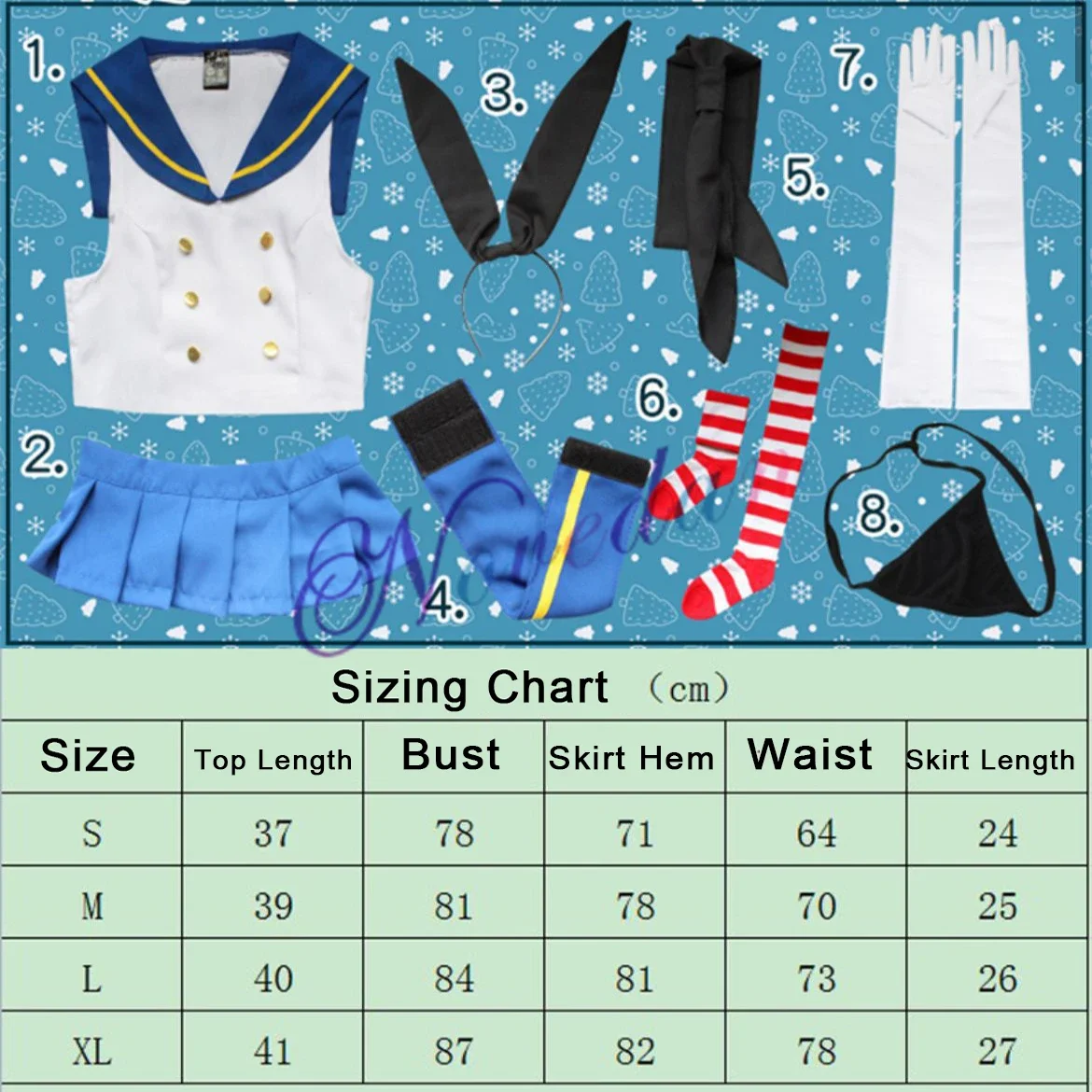 Kantai Collection Shimakaze Sailor Uniform Cosplay Costume