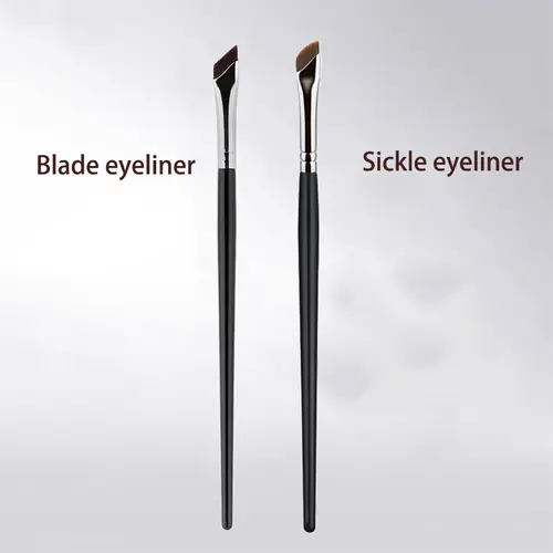 Sickle Eyeliner Brush Eyeshadow Blade Brush Detail Brush Diagonal Eyebrow Brushes Undereyelid To Sleeping Silkworm Makeup Tools - Image 7