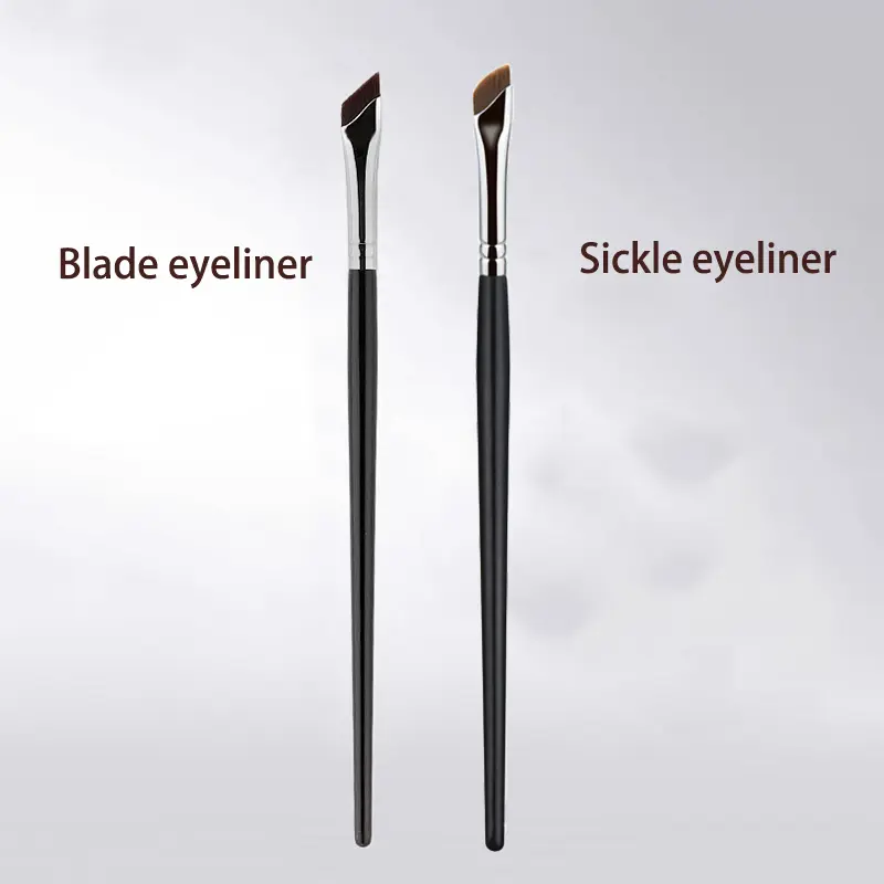 Sickle Eyeliner Brush Eyeshadow Blade Brush Detail Brush Diagonal Eyebrow Brushes Undereyelid To Sleeping Silkworm Makeup Tools - Image 7