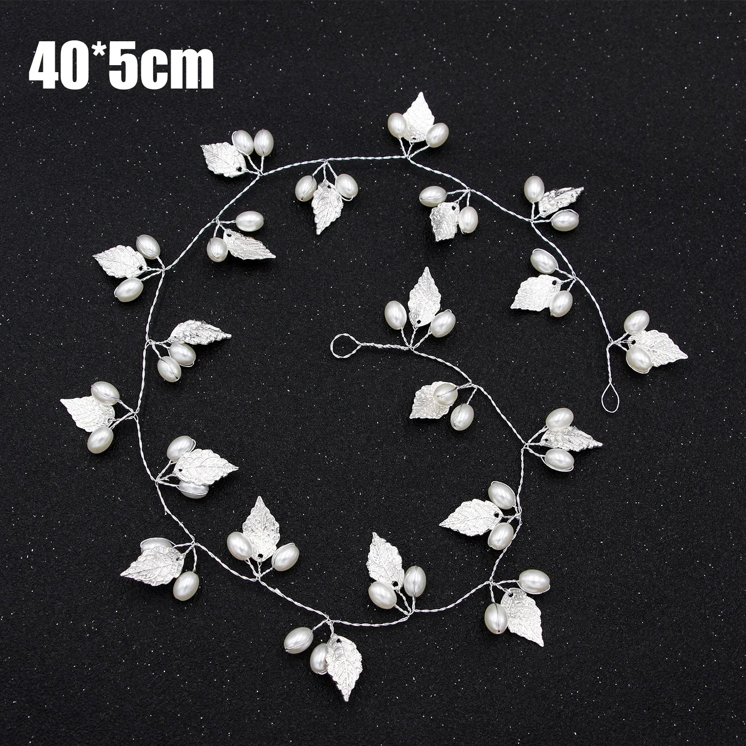 Silver 40cm leaves