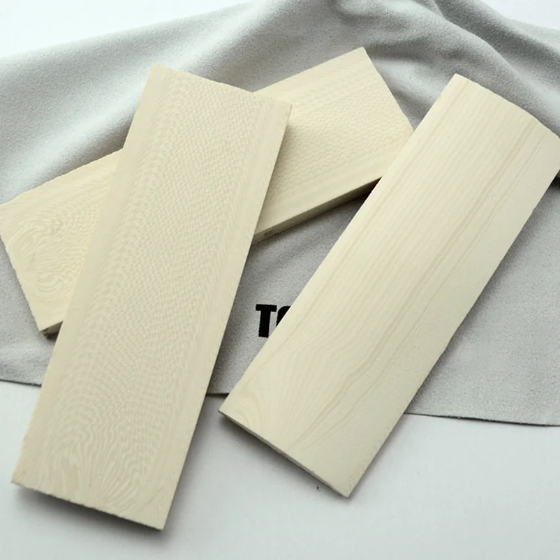 1pc Synthetic Ivory Resin Material Knife Handle Grip Patches Materials