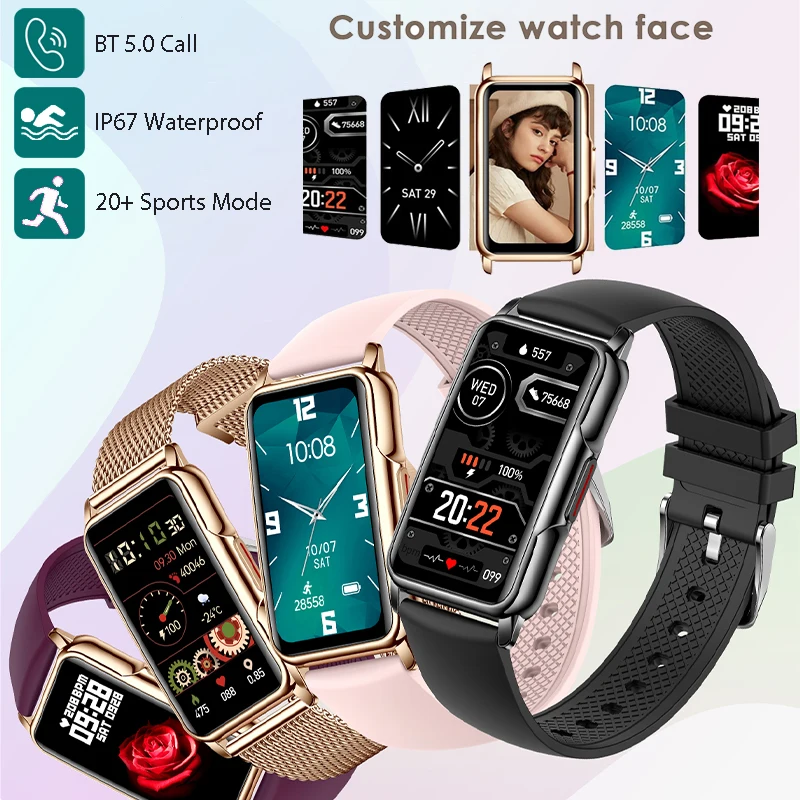 

Luxury Ladies Smartwatch for Women Blood Pressure Bracelet Sport Fitness Tracker Smart Watch For Android iOS Elegant Wristband