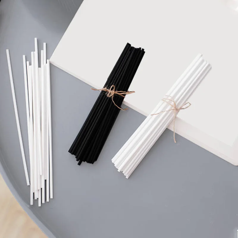 Reed diffuser stick fragrance diffuser refill stick aroma diffuser sticks 100pcs Reed Diffuser Sticks Set 3mm 8 inch Fiber Reed Aromatherapy For Bedroom Office Bathroom Living