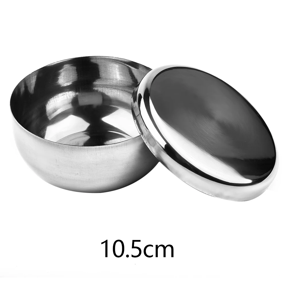 Bol de vaisselle, nœud de riz cuit à la vapeur, 1 pièce, couvercle de bol de 65g, capacité 170ml 320ml 420ml L, cuisine monocouche en acier inoxydable