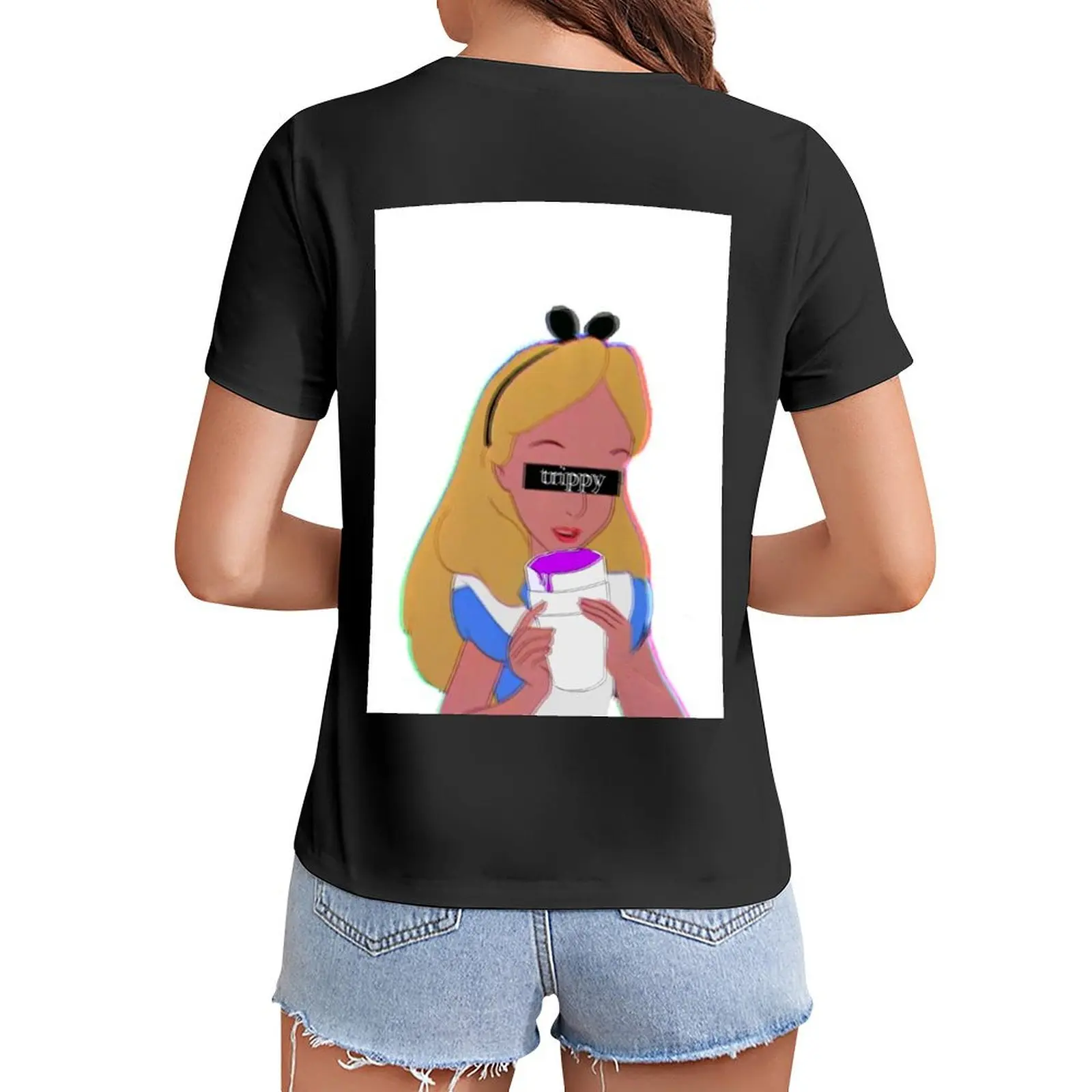 

Trippy Alice T-Shirt summer top customs design your own blanks spring clothes Women 2024