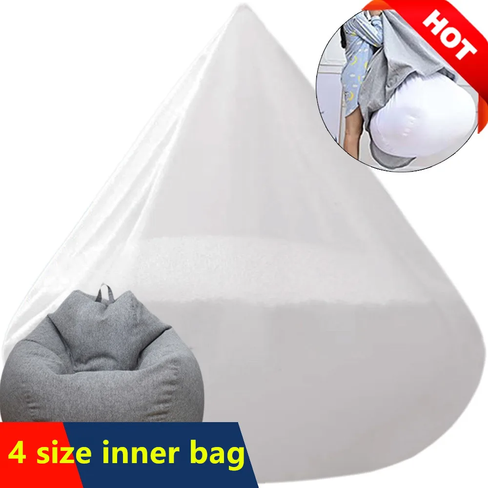 Bean Bag Sofa Insert Core 150-240L without Filling Polystyrene Foam EPS Ball Beanbag Filler Big Inner Stuffing Wash Bag Zipper