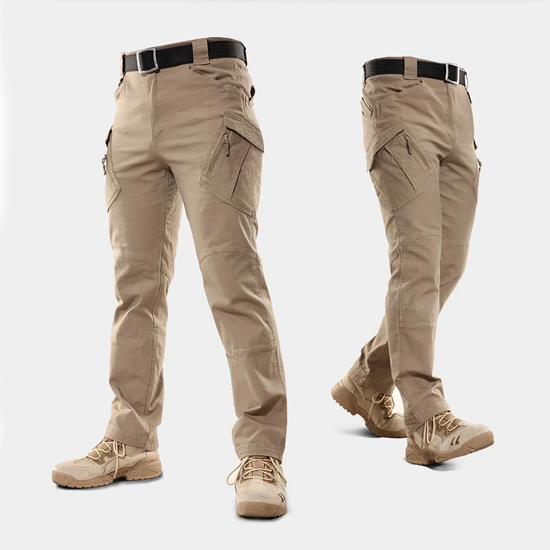 Pantalones tácticos de talla grande 6XL para hombre, militares con elasticidad de bolsillo múltiple, pantalones para viajeros urbanos, pantalones de carga ajustados y gruesos para hombre - AliExpress Ropa