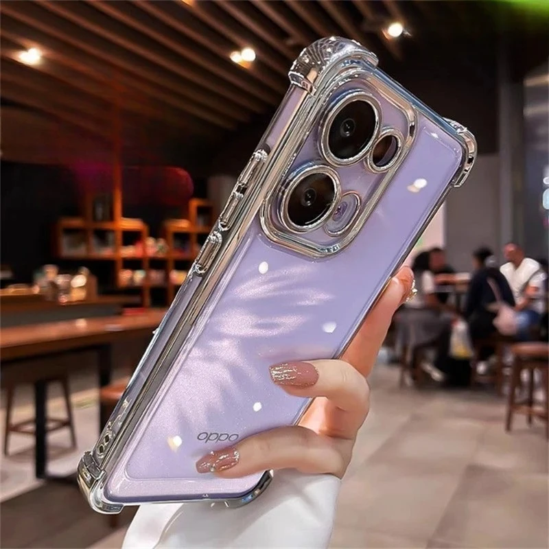 Luxury Plating Frame Corner-Airbag Soft TPU Case - Full Protective Cover