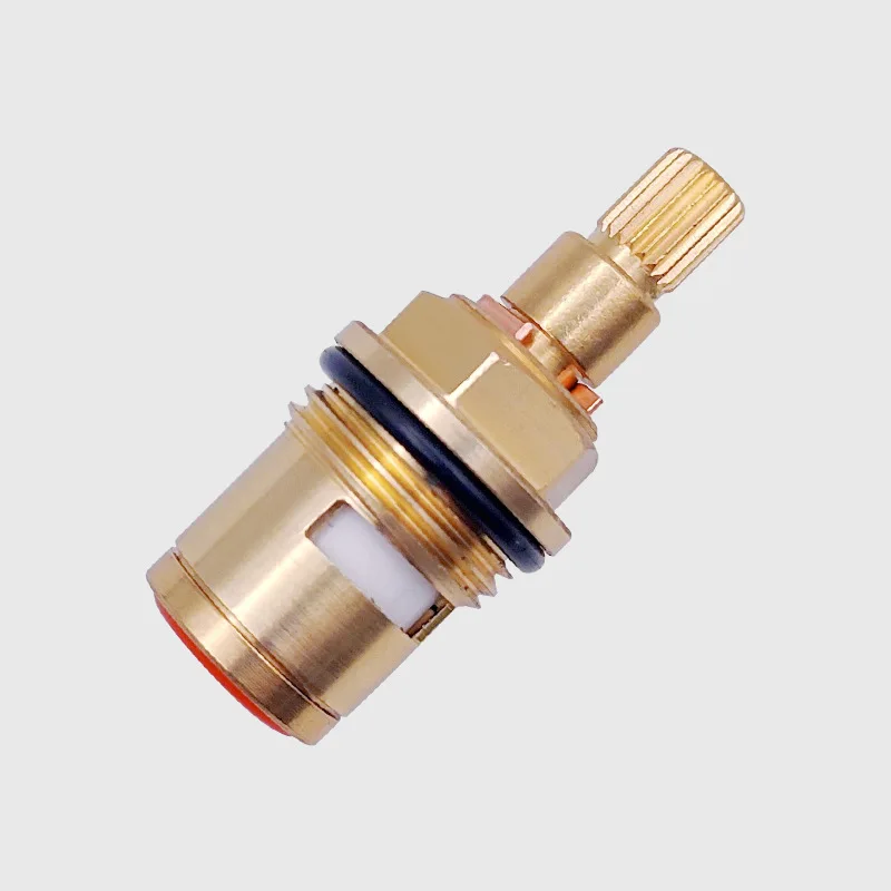45mm Brass Faucet Cartridge Tap Part 1/2" (20.5mm) Valve Core Part Water Tap Valve Single Thread Cold Water Faucet Repair Parts