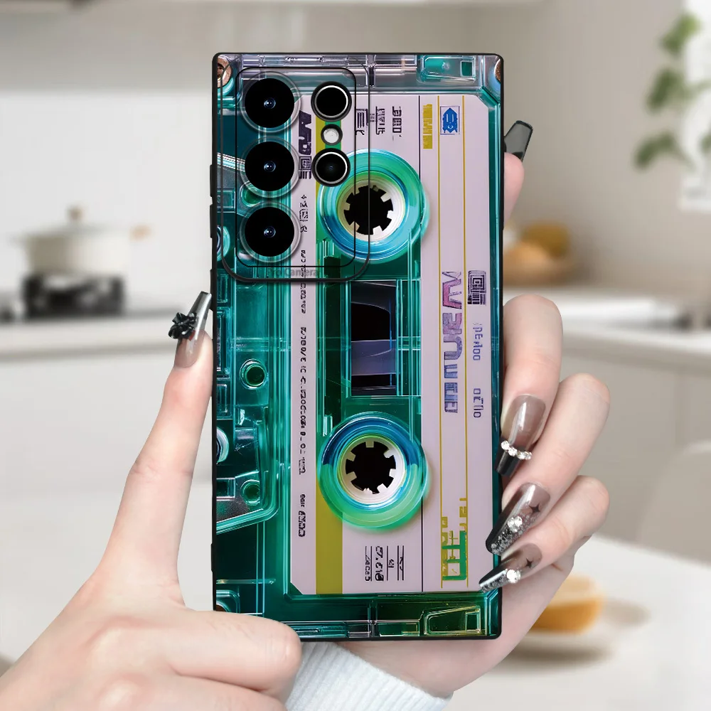 Vintage Cassette Tape Silicone Phone Case Cover