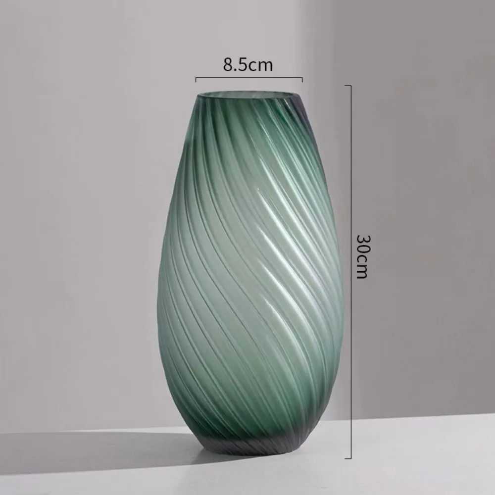 Luxury High-End Large Vase Floor Decoration Living Room Flower Arrangement 2021 New High-End Restaurant Glass Decoration 2