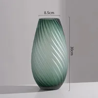 Luxury High-End Large Vase Floor Decoration Living Room Flower Arrangement 2021 New High-End Restaurant Glass Decoration 2