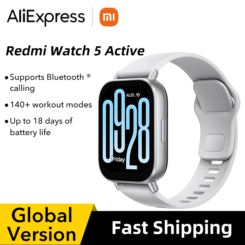 Global Version Xiaomi Redmi Watch 5 Active 2'' LCD display Â· up 18 days battery Â· BluetoothÂ® calling 140+ workout modes 470mAh