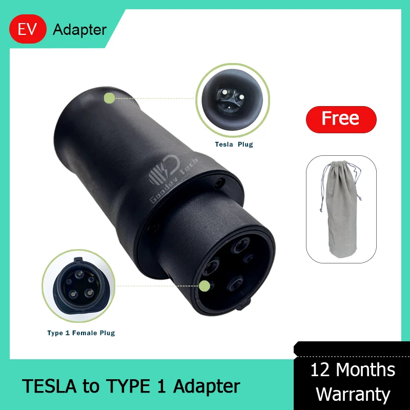 32 48 A 50A 250V Nacs Tesla Super Charger Per Tipo 1 J1772 Caricabatteria Per Auto Elettrica Convertitore Adattatore Ev Ricarica Per Auto Elettrica