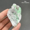 Natural emerald mineral specimen + healing quartz crystals and stones rock gemstone 6
