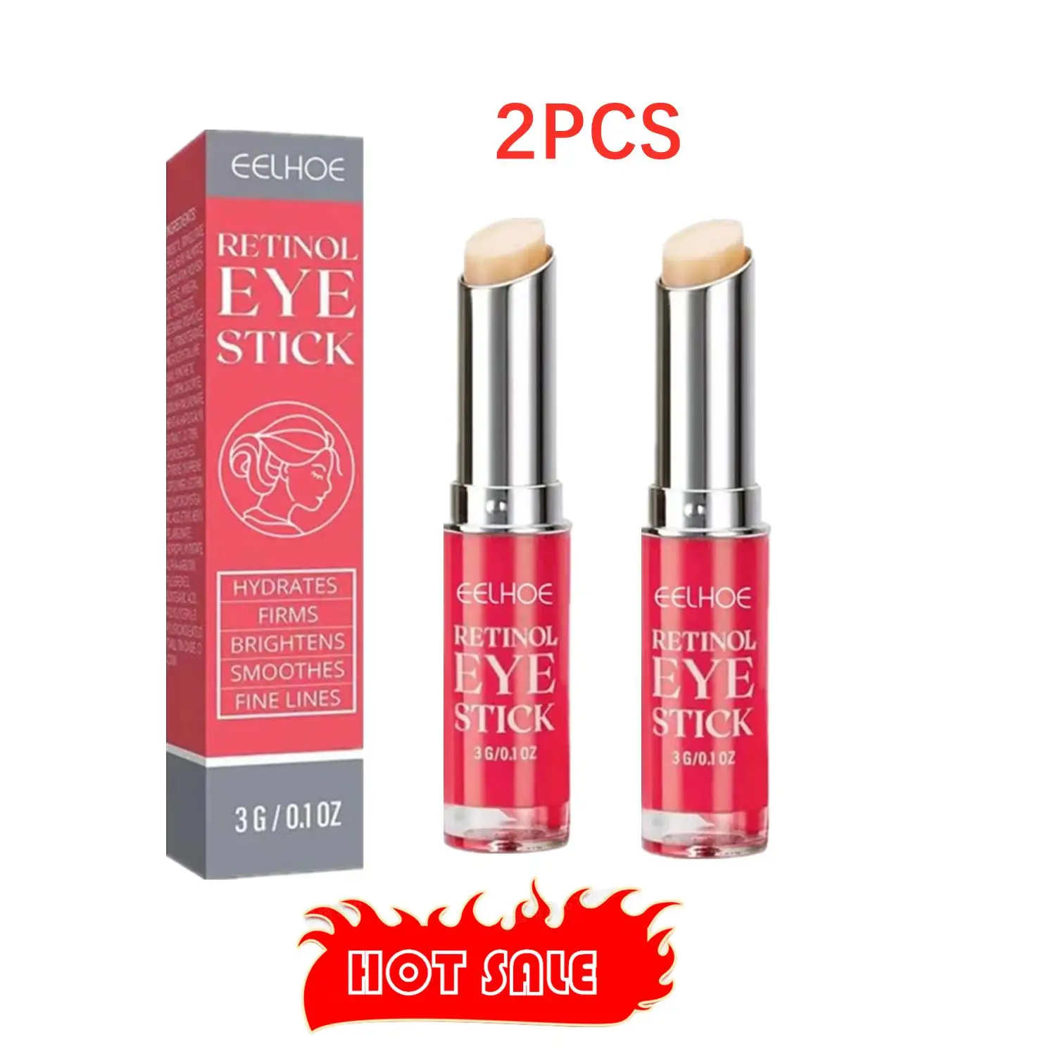 

2X Retinol Eye Cream Stick Anti-aging Anti Wrinkle Firming Moisturizing Puffiness Black And Circles Deep Lightening