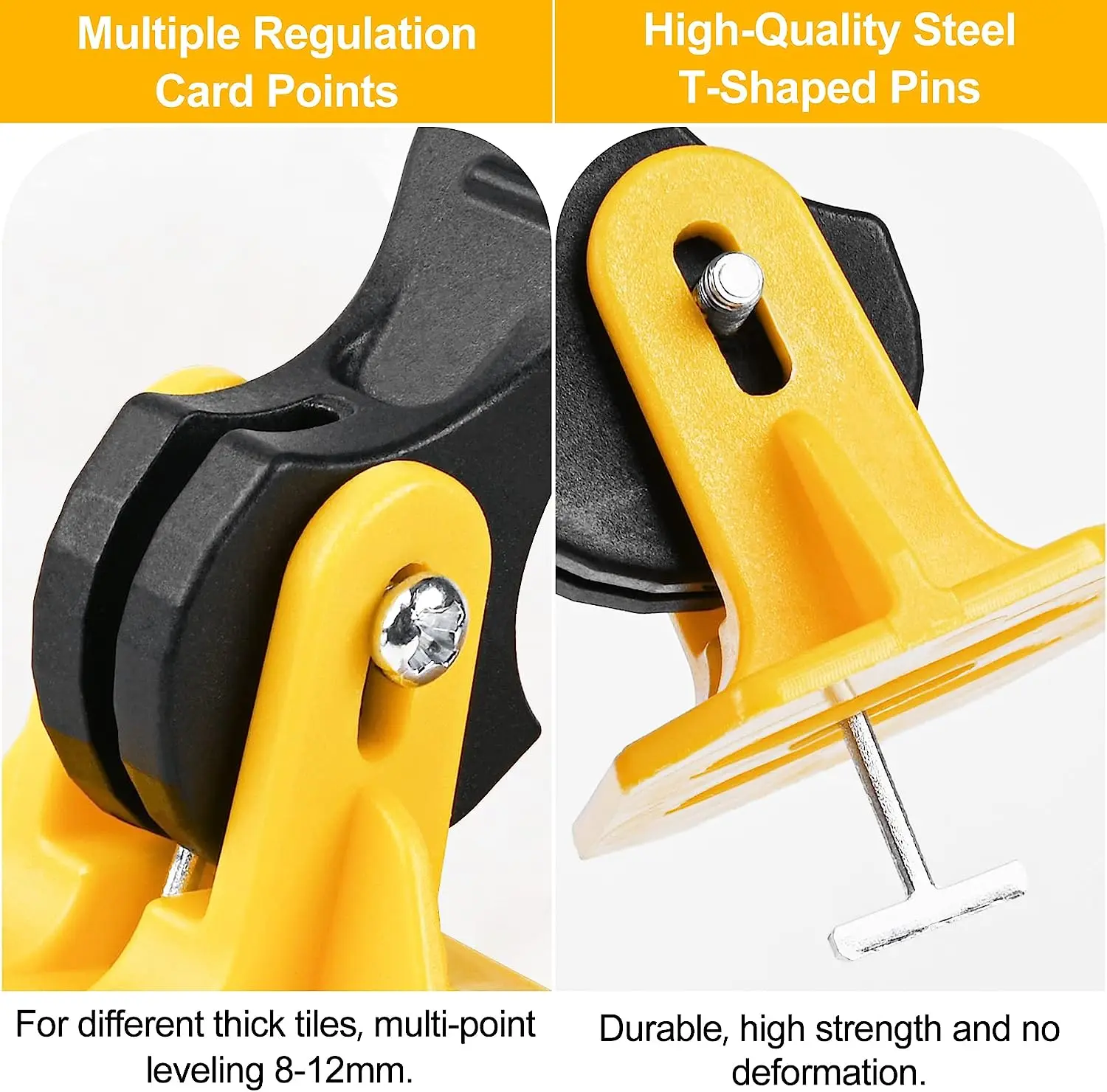 Tile Spacers Tile Leveling Clips Tile Leveling Tools Floor Tile Leveling System Clips Leveler Adjuster Kit Plastic Positioning Artifacts Leveler Locator Spacers for Flooring Wall Tile