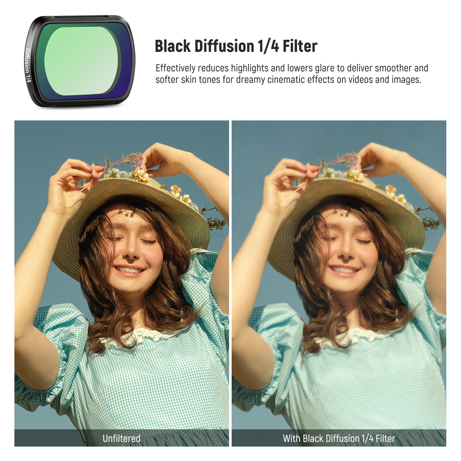 NEEWER Magnetic ND & CPL Filter Kit Compatible with OSMO Pocket 3 Multi Coated