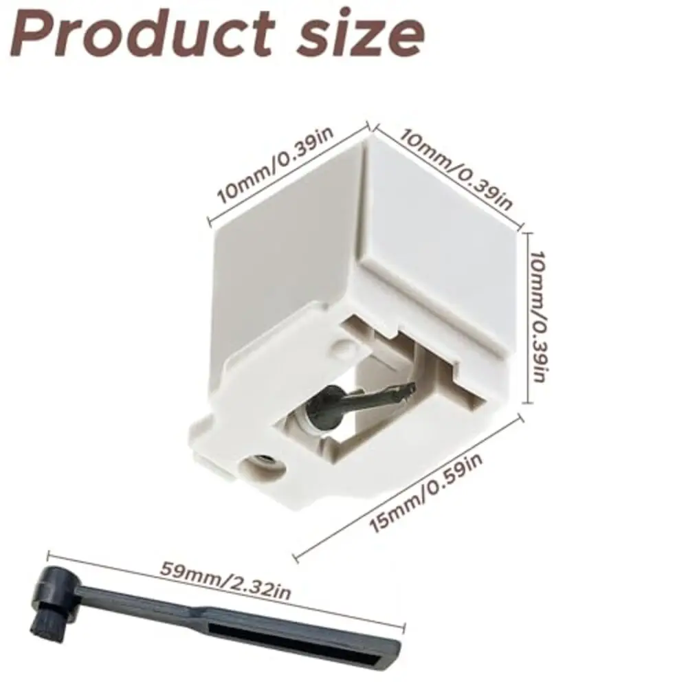 ATN3600L Replacement Needle For Audio-Technica AT-LP60X Turntable+Cleaning Brush Dynamic Magnetic Head Stylus