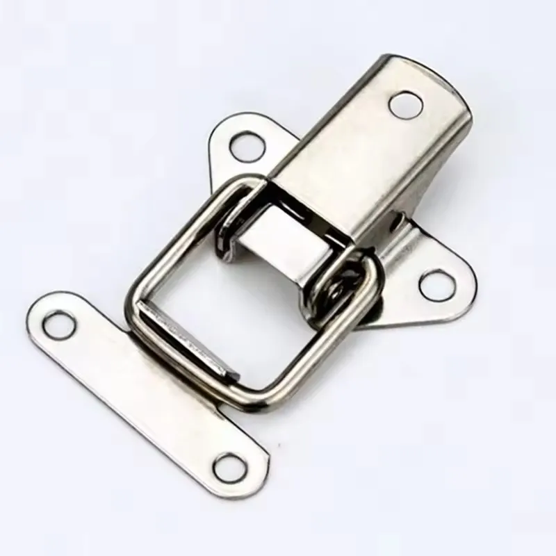 Stainless Steel Cabinet Latch Hasp Toolbox Toggle Latch Mini Clamps Box Clasp Buckle Trunk Catches 4Pcs toggle latches