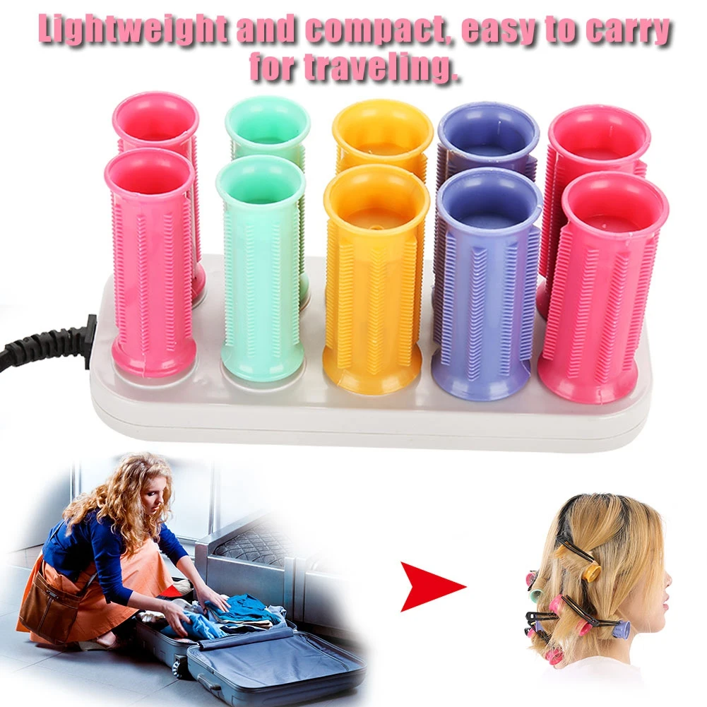 Electric Heated Curler Electric Roll Hair Tube Professional Heated Roller Curling Roll Hair Tube Styling Tools