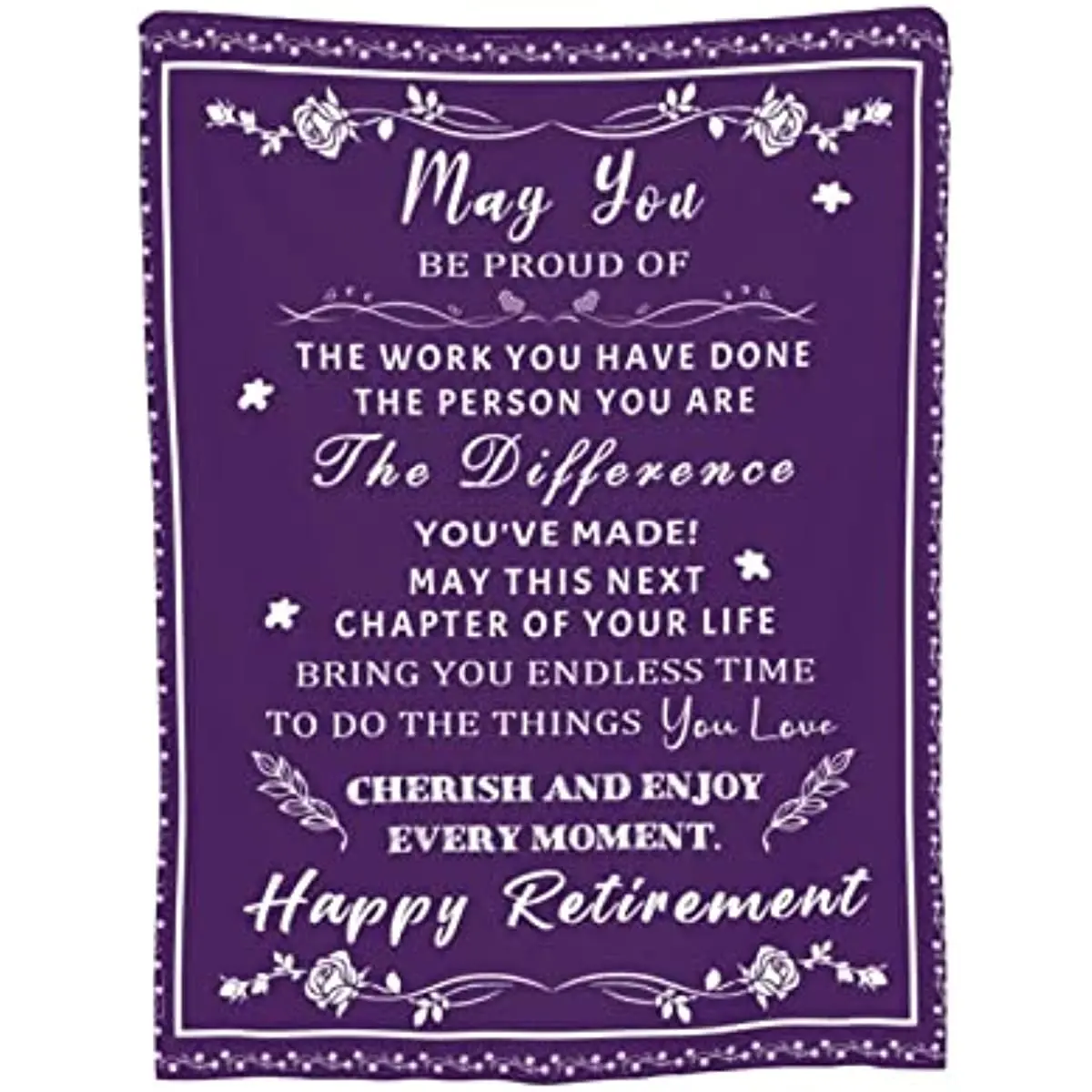 

Happy Retirement Gifts for Women Men Blanket Retired Throw Blankets for Nurse Boss Coworker Friend Farewell Gifts