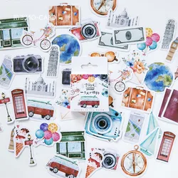 46Pcs Custom Sticker Name Label Your Own Logo for Postcard Album Schedule Calendar Envelope Stationary Assorted Stickers