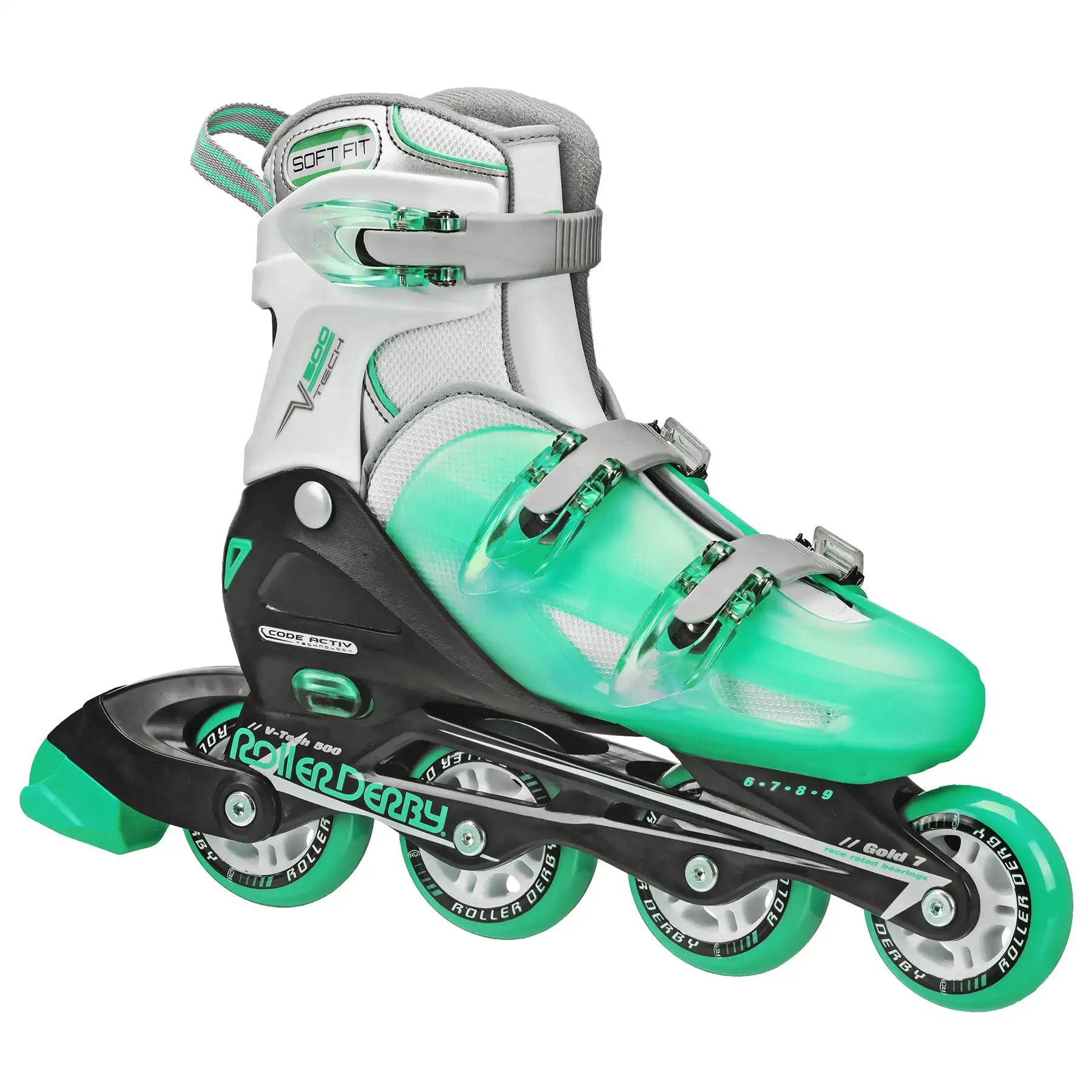 

OUZEY Women's Inline Skate With Adjustable Sizing, Mint