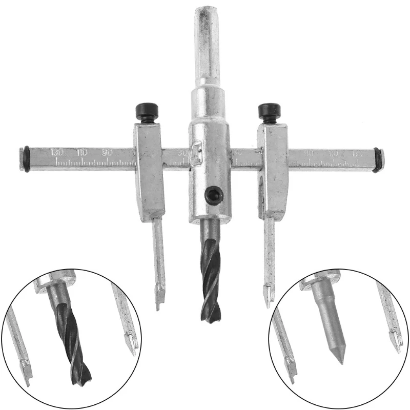 

Adjustable 30-130mm Metal Circle Hole Drill Bit Cutter DIY Tool