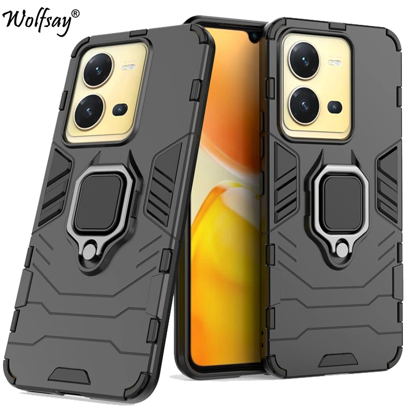 Per Vivo X80 Lite Custodia Paraurti Armatura Supporto Di Aspirazione Magnetico Copertura Completa Per Vivo X80 Lite Custodia Per Vivo X80 Lite X80 Pro