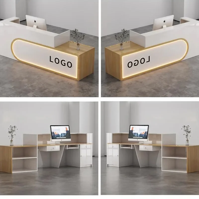 Beauty Salon Desk Reception Bar Counter Property Institutions Desk Reception Service Counter Empfangstheke Furniture