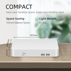 BEBEPC Office Mini PC Optional Inter Core I3 I5 I7 Gen 12/13 Processor Support Windows10/11 LINUX DDR4 Firewall Home Computer