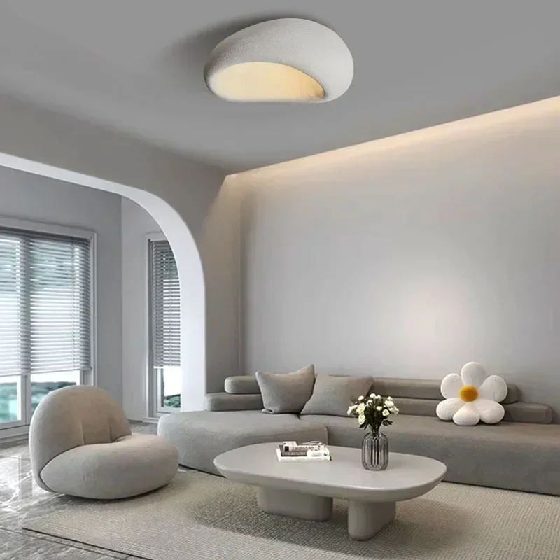 Nordic Minimalist Wabi Sabi Affordable Luxury Chandelier Cream Style Bedroom Ceiling Lights Lustre Decor Led Lamp Fixtures led ceiling light ceiling light