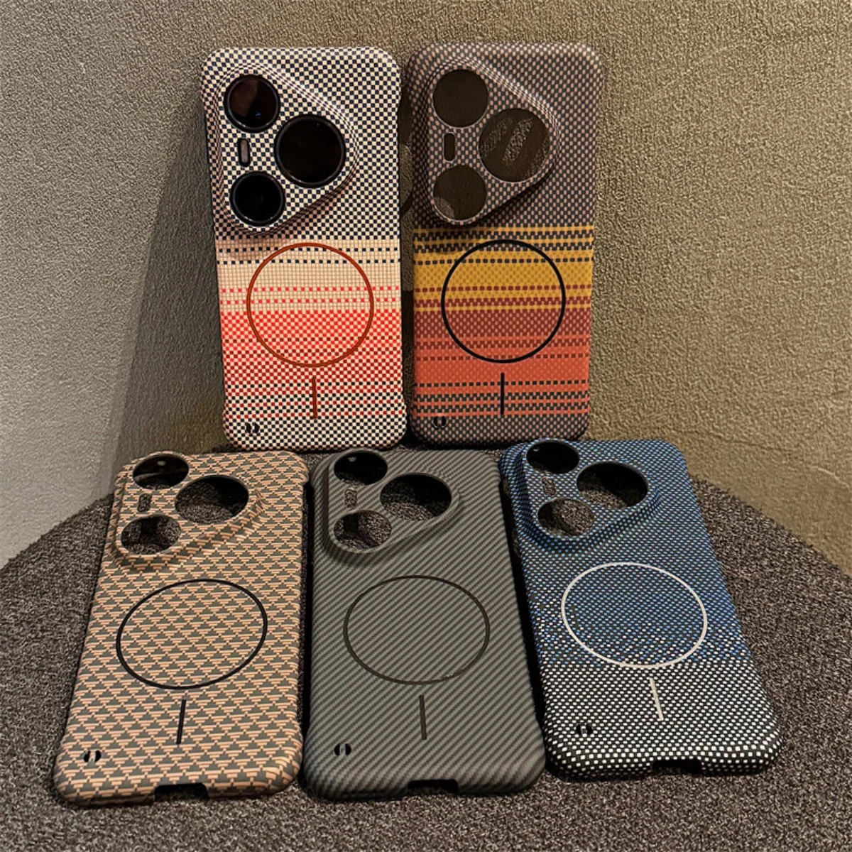 Magsafe Magnetic Frameless Kevlar Carbon Fiber Phone Case